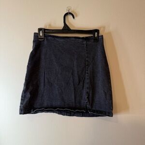 Wild Fable Black Mini Pencil Skirt Wrap Style